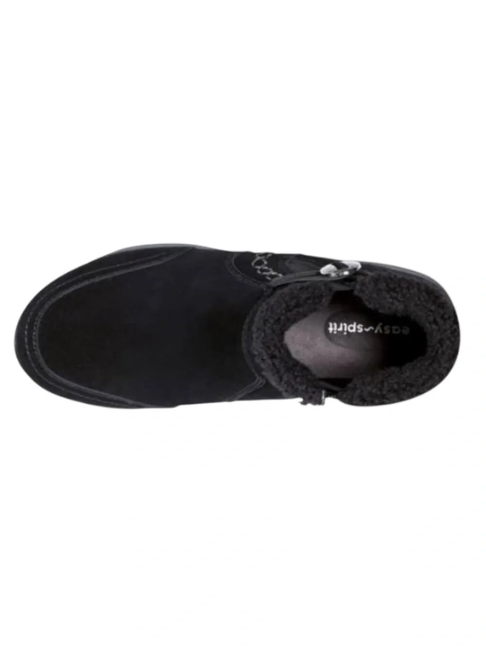 Easy Spirit Erique Women's Boot, Comfort US 7 , Black-Suede Water Resistant- NWB
